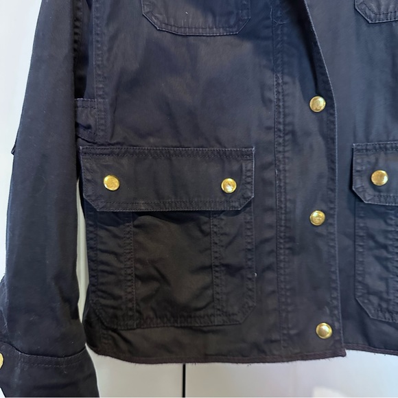 J.Crew Relaxed Boyfriend Field Jacket in Navy - Picture 8 of 15
